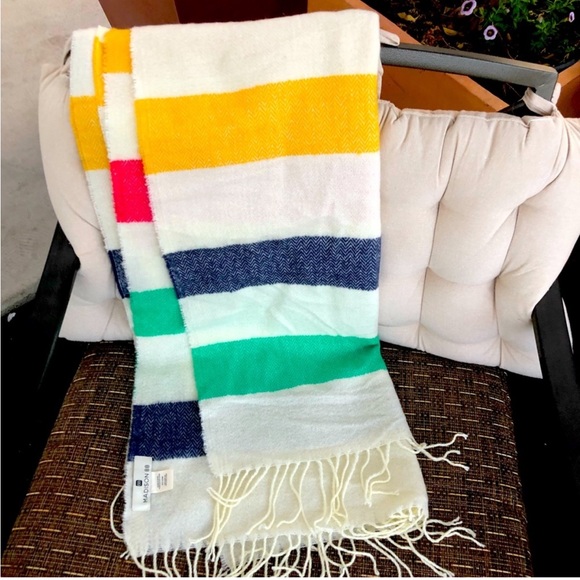 Madison 88th extra long and extra wide colorful stripe scarf - Picture 2 of 3